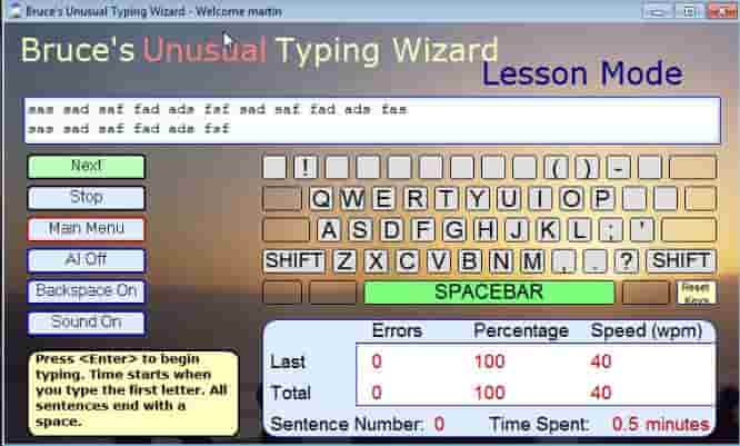 Bruce’s Unusual Typing Wizard Download for Windows 10