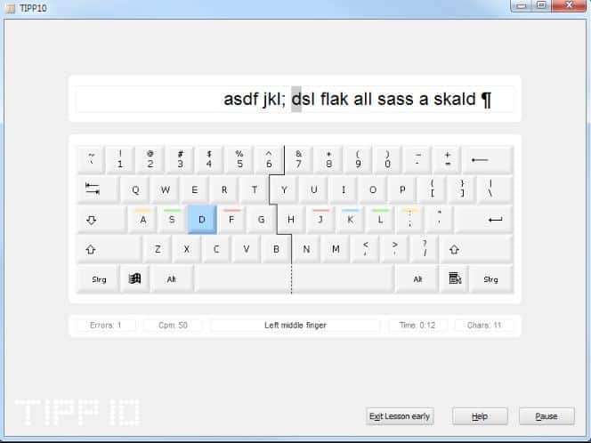 TIPP 10 Touch Typing Tutor Download