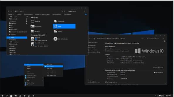 Nocturnal W10 Dark Theme Download for Windows 10