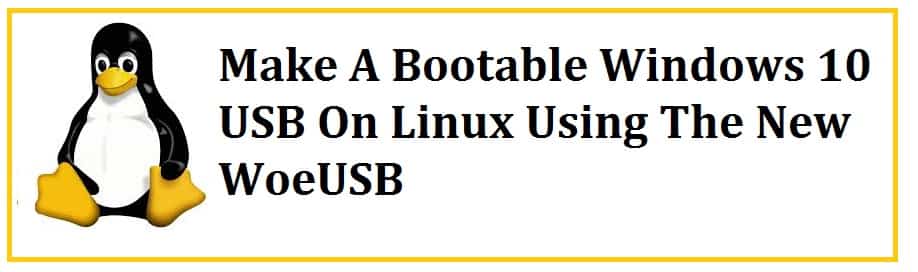 Woeusb аналоги для linux