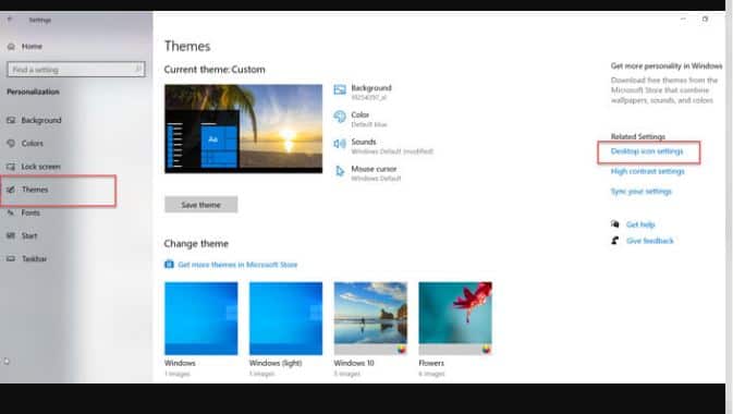 change windows 10 icons pack