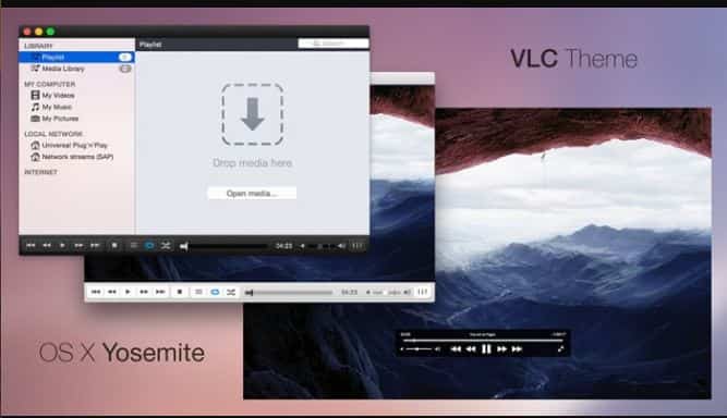 vlc media player skins