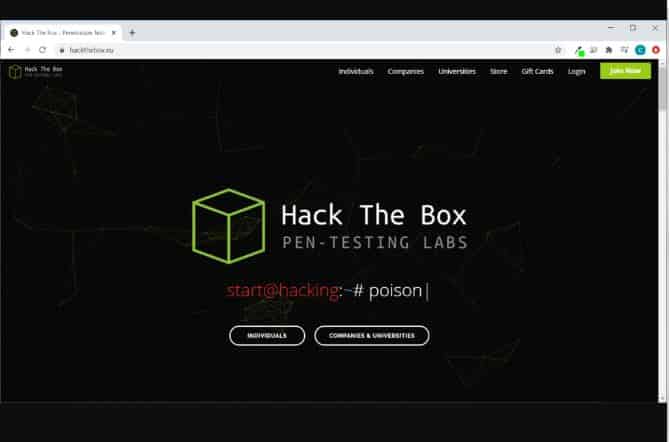 Hack The Box - Hacker Training Site