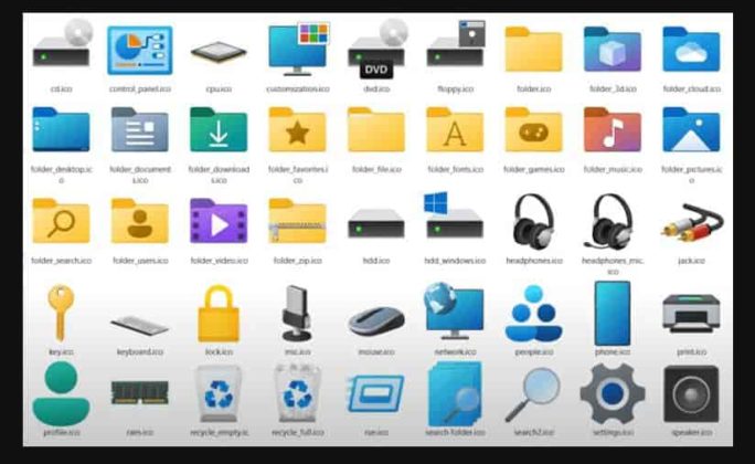 folder icon pack for windows 10 free download