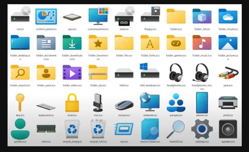 7TSP Windows 11 Icon Pack Screenshot