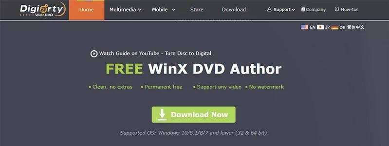 winx dvd author cannot create burning process