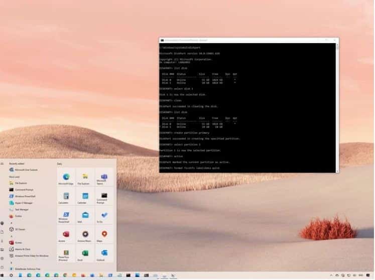 Open DiskPart in Windows 11