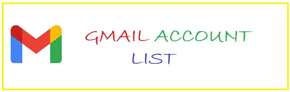 1000 Gmail Accounts with Password 2023 - Fake Gmail and Password